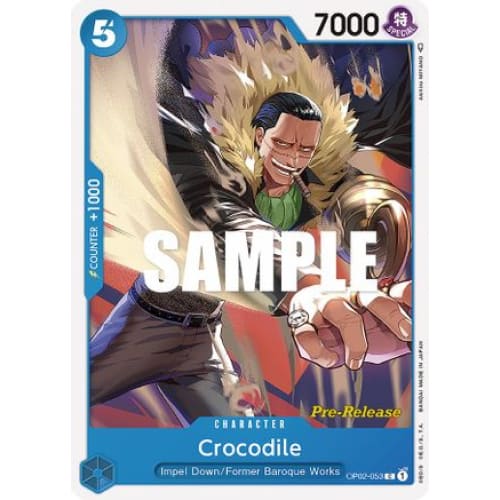 Crocodile OP02-053 C Paramount War Pre-Release Cards