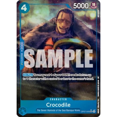 Crocodile - OP07-040 (Alternate Art) UC Premium Booster