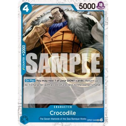 Crocodile - OP07-040 (Pirate Foil) UC Premium Booster -The