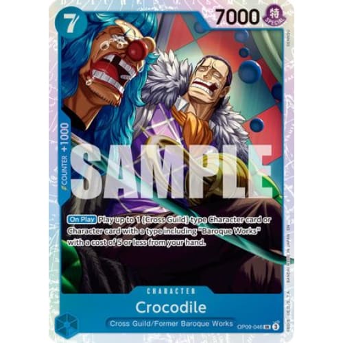 Crocodile - OP09-046 (Reprint) SR Premium Booster -The