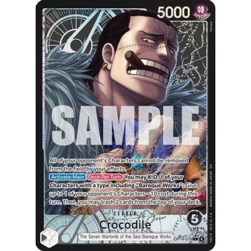 Crocodile - OP14-079 (Alternate Art) L The Azure Sea’s