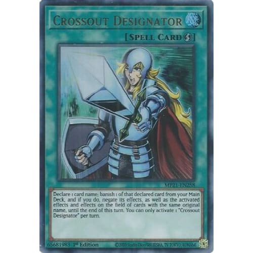 Crossout Designator (MP21-EN258) Ultra Rare 1st Edition