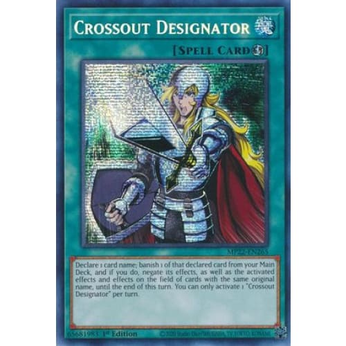 Crossout Designator (MP22-EN265) Prismatic Secret Rare 1st