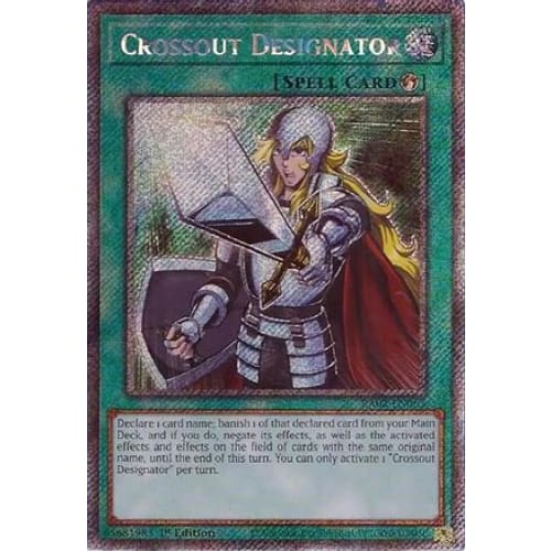 Crossout Designator (Platinum Secret Rare) - RA02-EN063