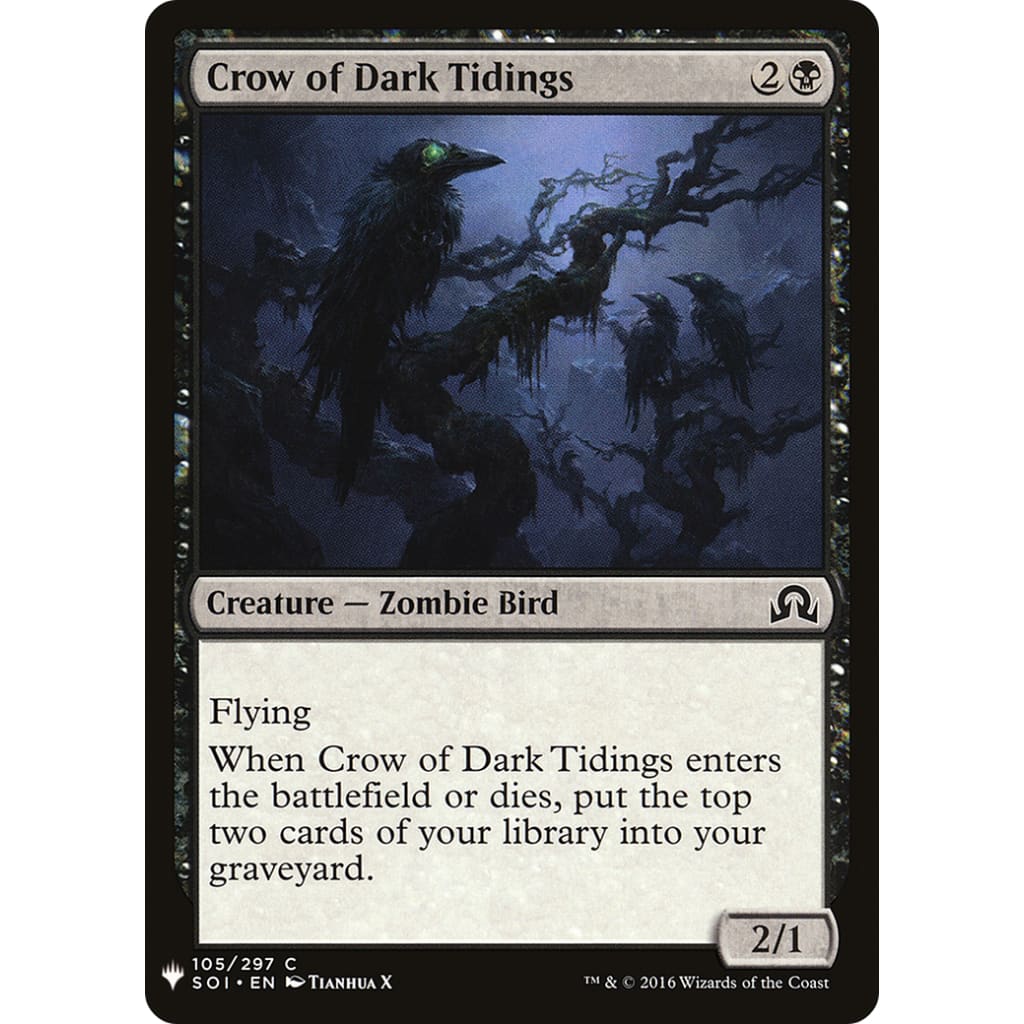 Crow of Dark Tidings (PLST-SOI-105) - Single