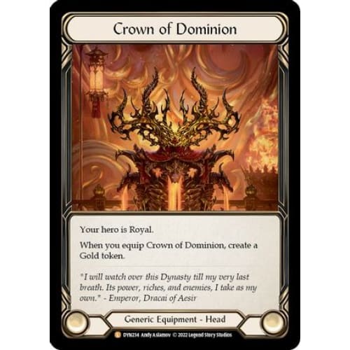 Crown of Dominion (dynasty) Cold Foil by Dynasty – Hobbiesville