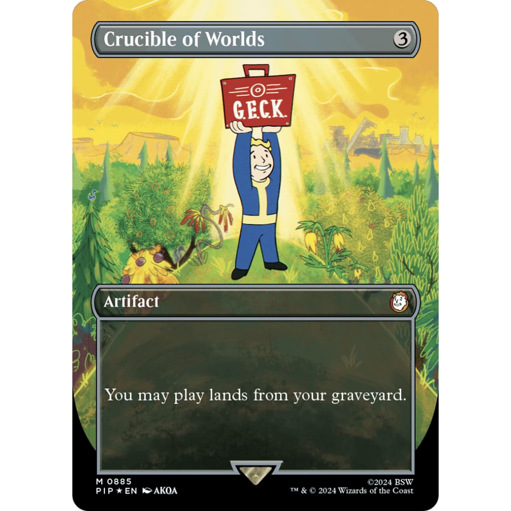 Crucible of Worlds (PIP-885) (Borderless) Foil - Single