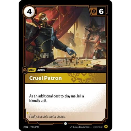 Cruel Patron (208/298) - Origins Foil - Single