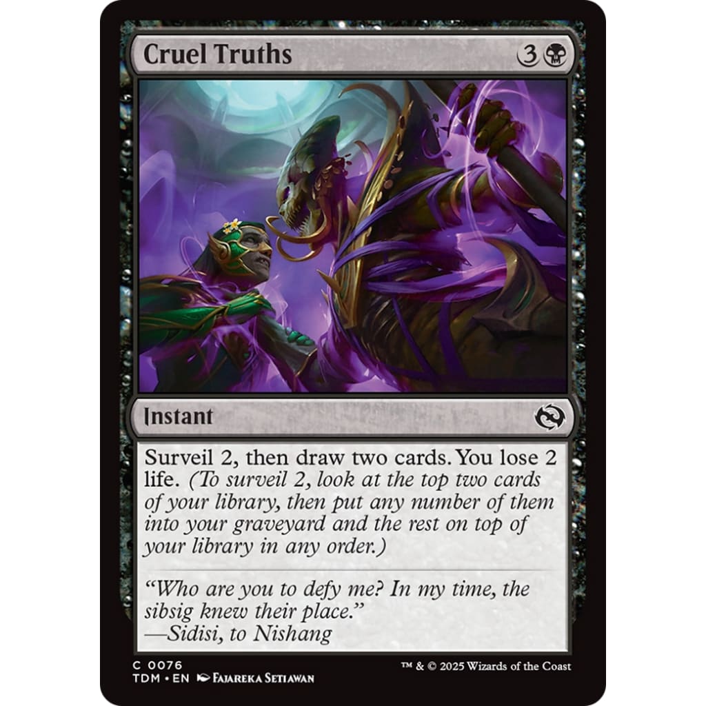 Cruel Truths (TDM-076) - Single
