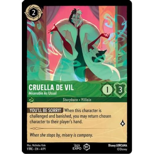 Cruella de Vil (4) - D23 Promos Holofoil - Single