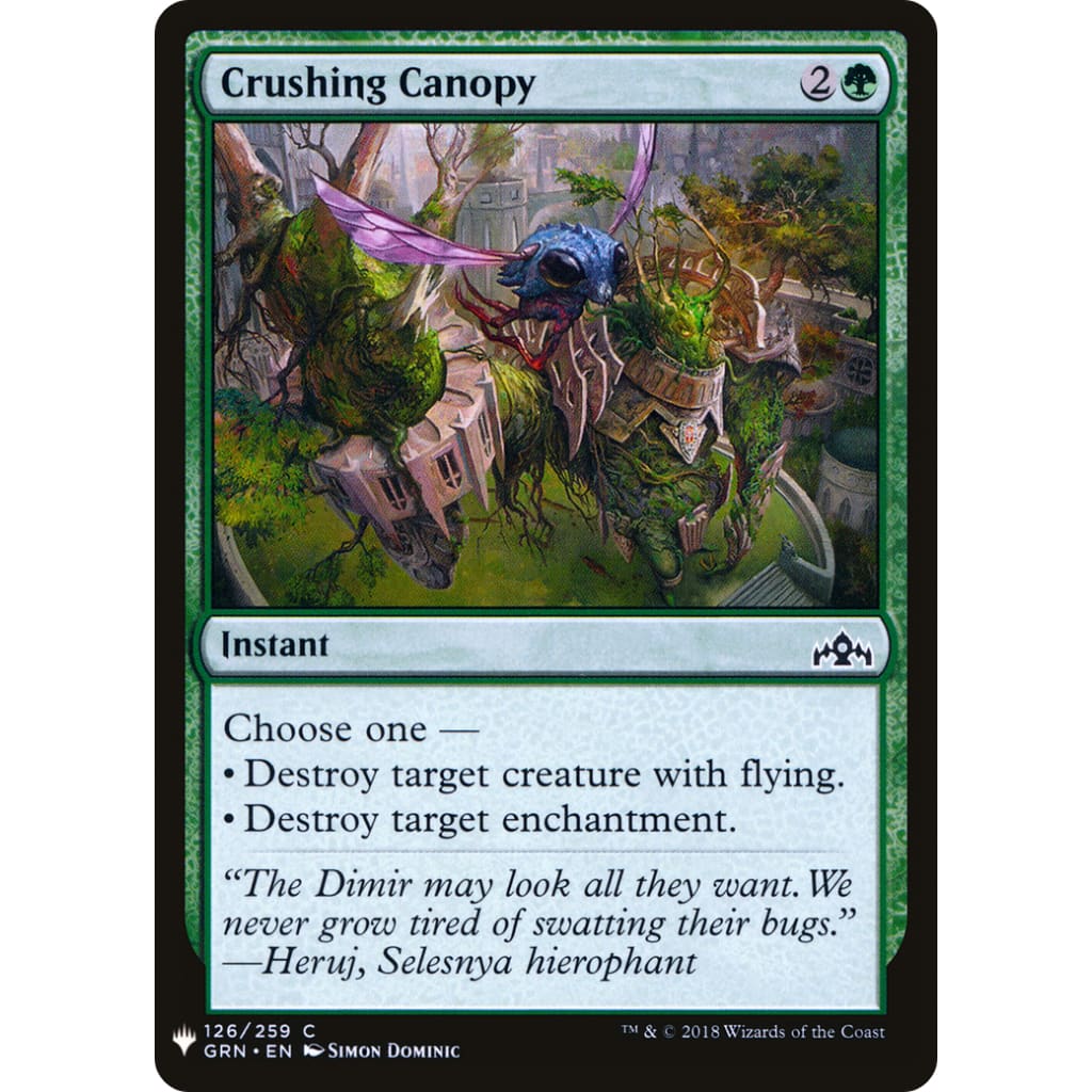 Crushing Canopy (PLST-GRN-126) - Single