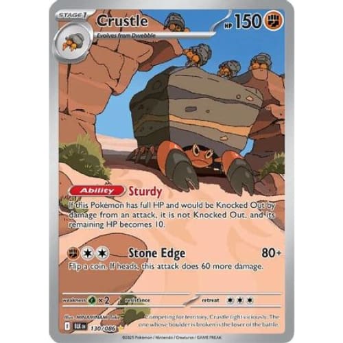 Crustle - 130/086 (130) Illustration Rare Holofoil - Single