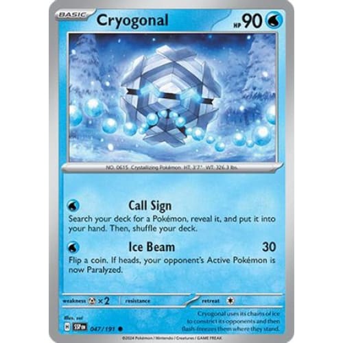Cryogonal (47) Common Reverse Holofoil - Single