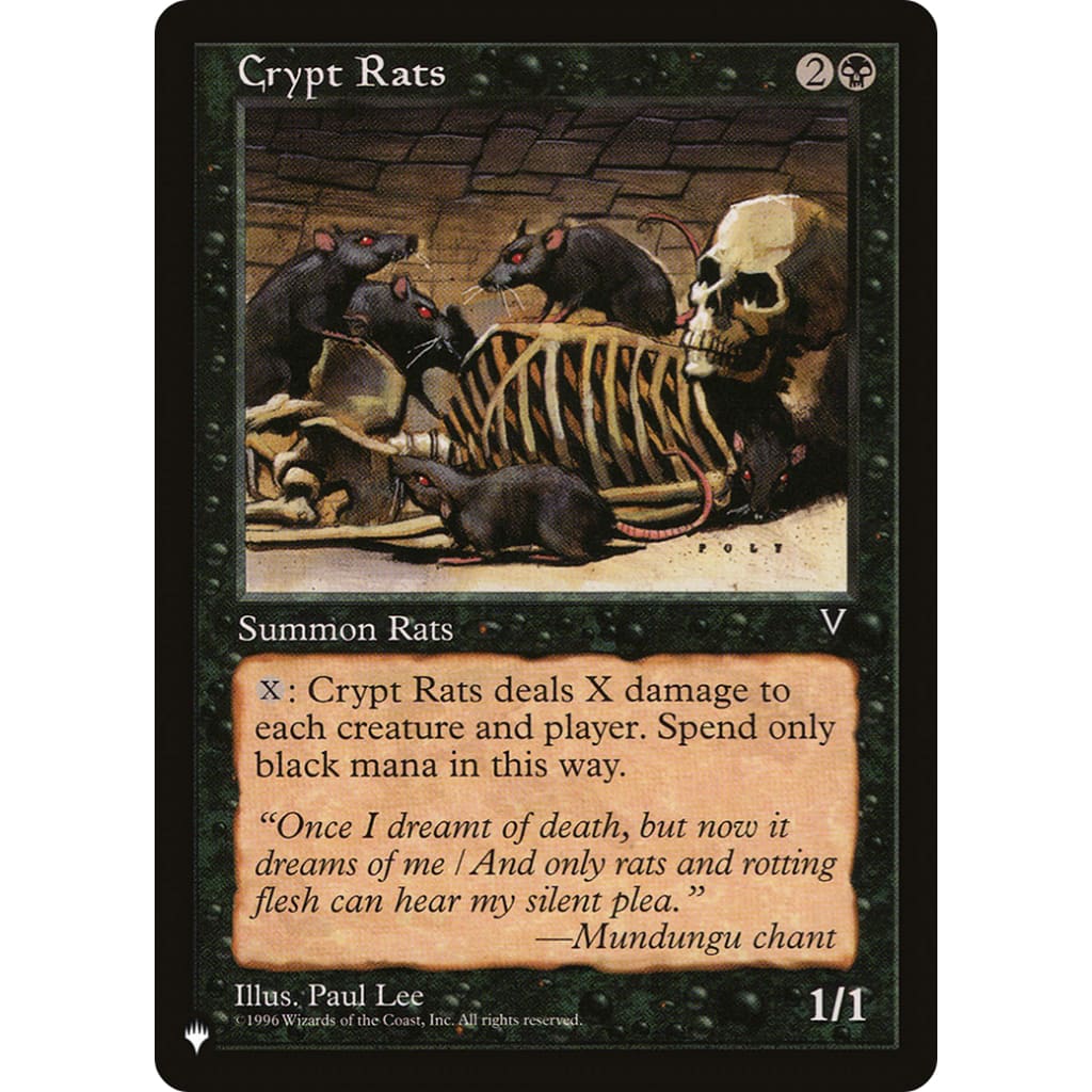Crypt Rats (PLST-VIS-55) - Single