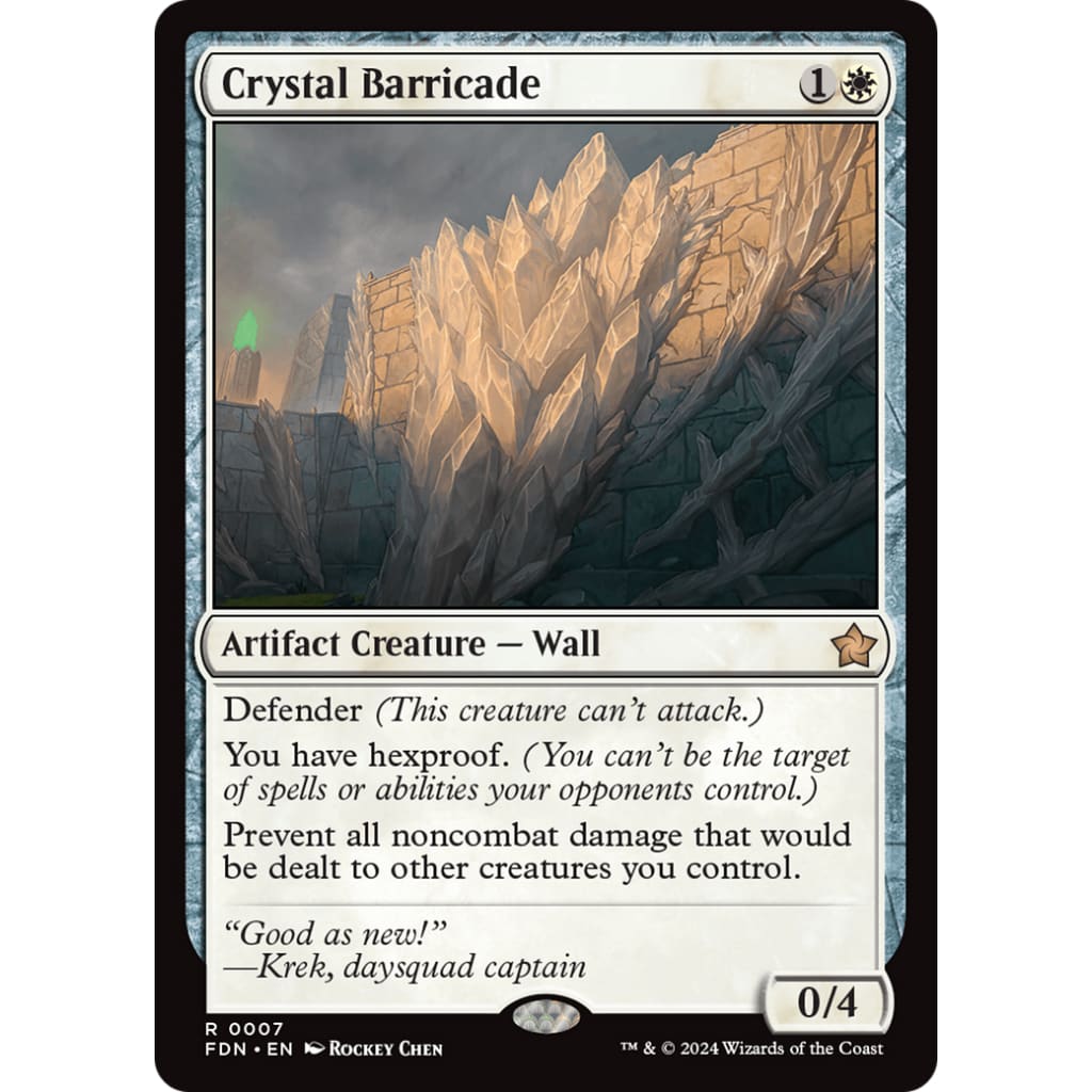 Crystal Barricade (FDN-007) - Single