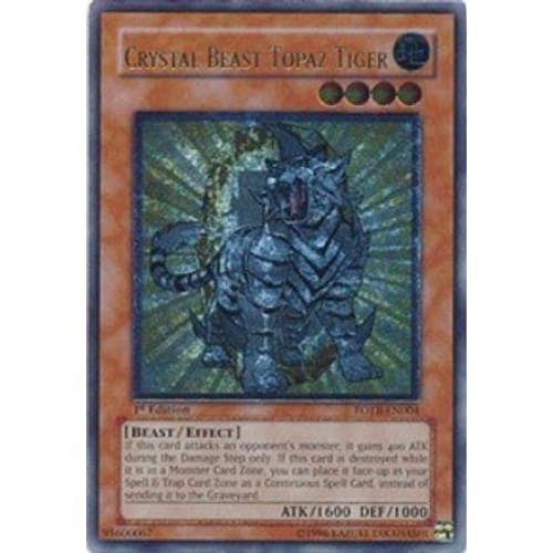 Crystal Beast Topaz Tiger (UTR) (FOTB-EN004) Ultimate Rare