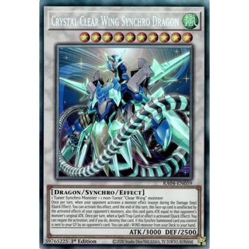 Crystal Clear Wing Synchro Dragon (PCR) - RA04-EN059
