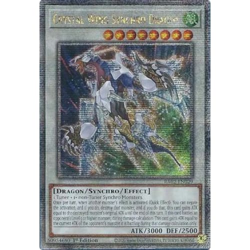 Crystal Wing Synchro Dragon (Quarter Century Secret Rare)
