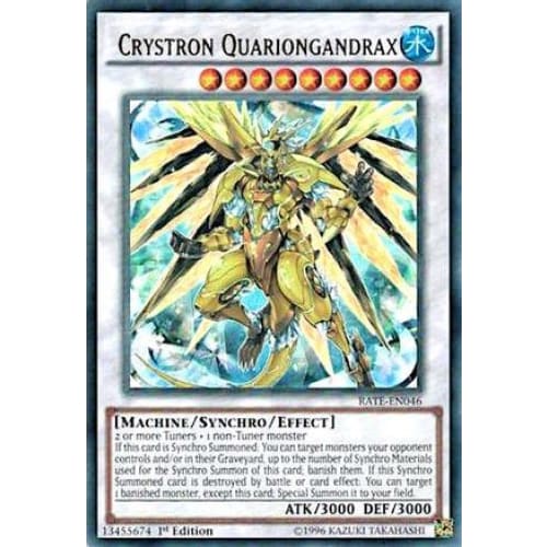 Crystron Quariongandrax (RATE-EN046) Ultra Rare 1st Edition