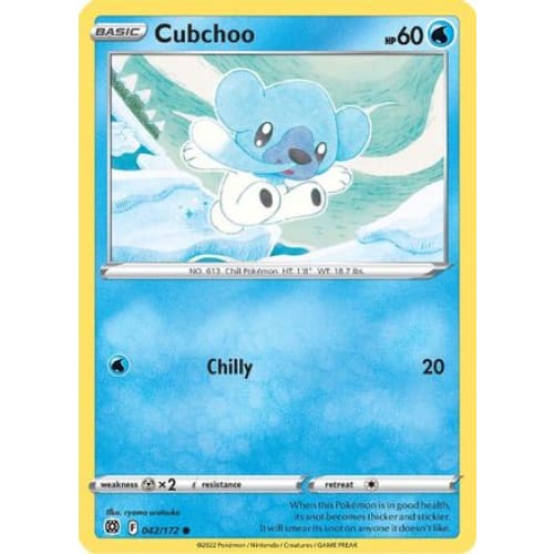 Cubchoo (042/172) Common Reverse Holofoil - Single