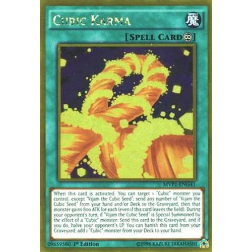 Cubic Karma (MVP1-ENG41) Gold Rare Unlimited - Single