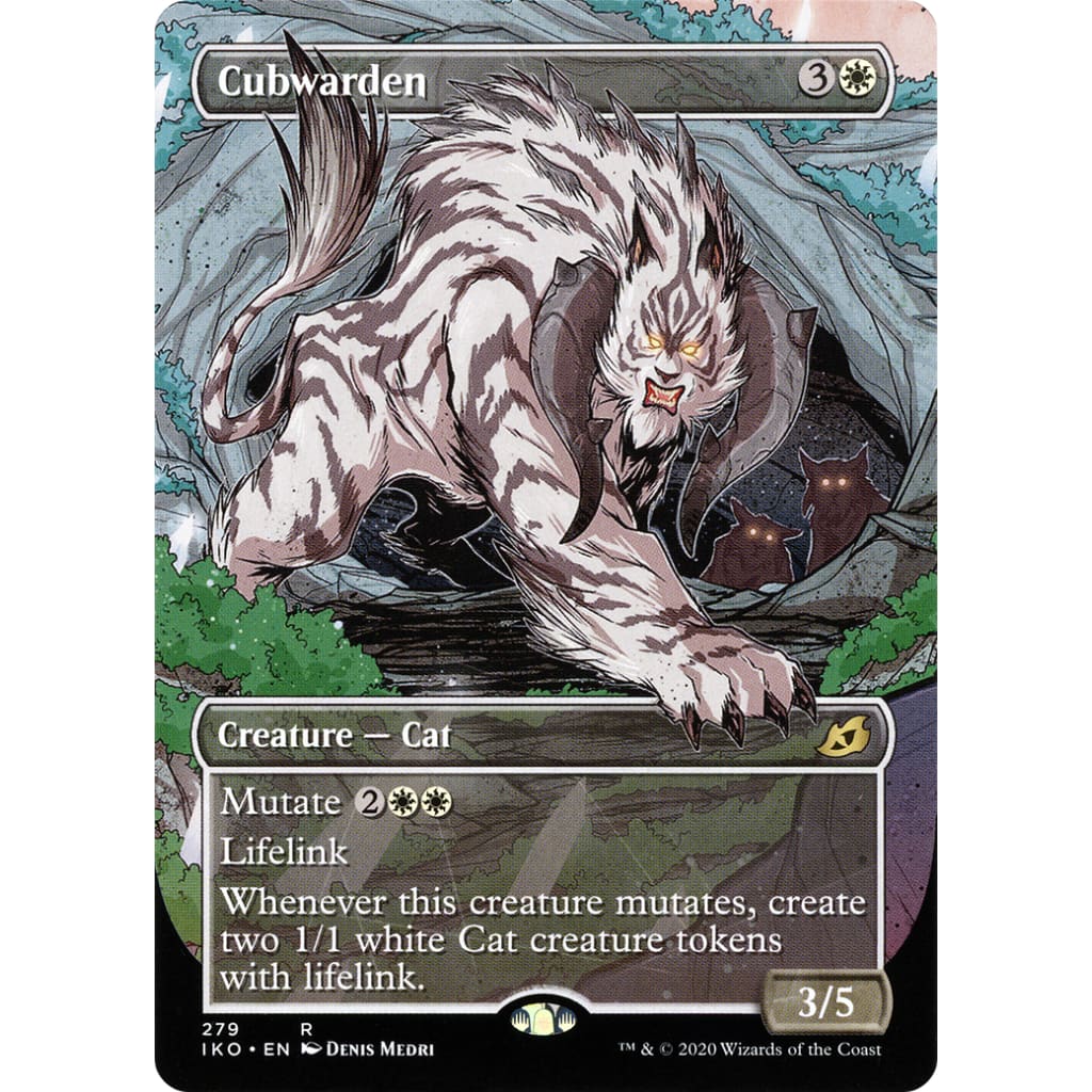 Cubwarden (IKO-279): (Showcase) (Borderless) Foil - Single
