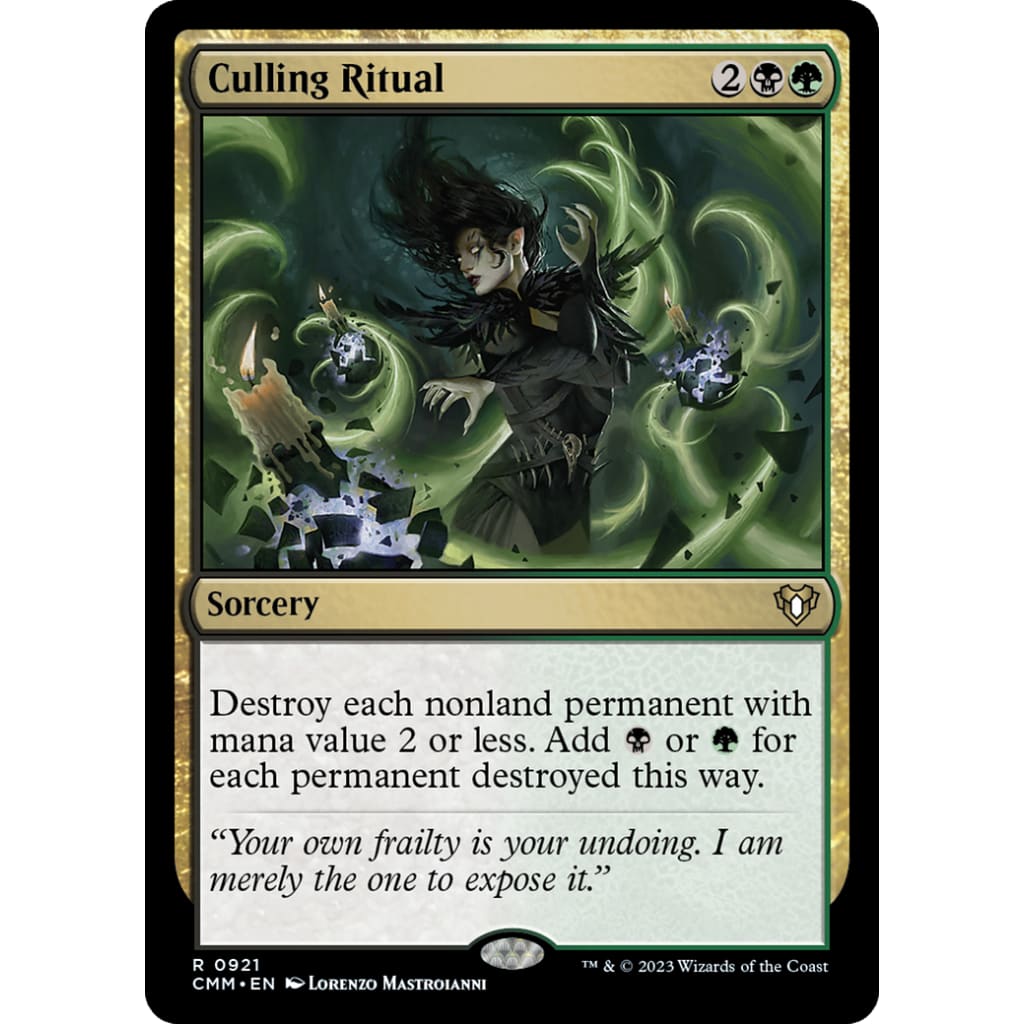Culling Ritual (CMM-921) Foil - Single