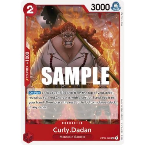 Curly.Dadan OP02-005 UC Paramount War - Single