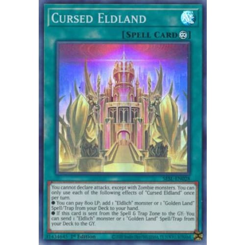 Cursed Eldland (SESL-EN028) Super Rare 1st Edition - Single