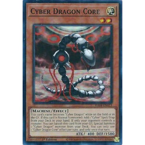 Cyber Dragon Core - RA04-EN013 Super Rare 1st Edition