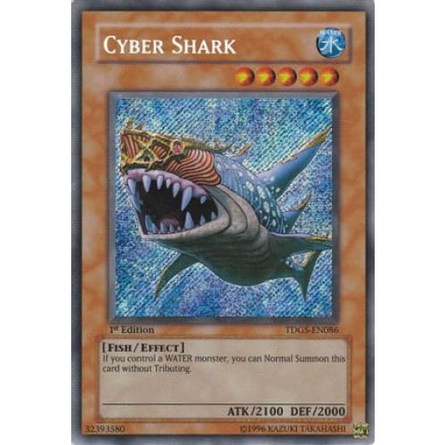Cyber Shark (TDGS-EN086) Secret Rare 1st Edition - Single