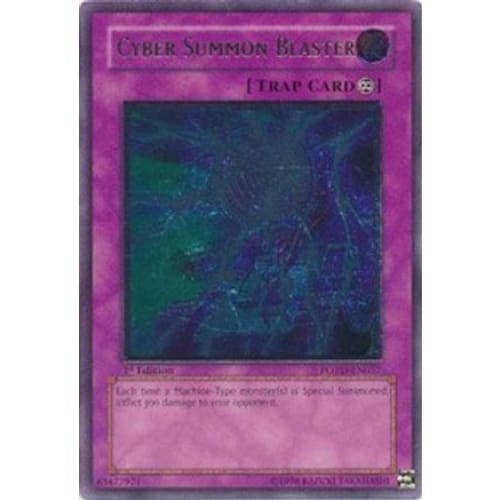 Cyber Summon Blaster (UTR) (POTD-EN057) Ultimate Rare 1st