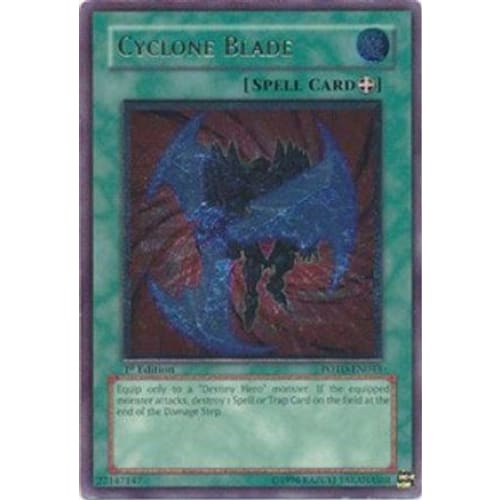 Cyclone Blade (UTR) (POTD-EN043) Ultimate Rare 1st Edition
