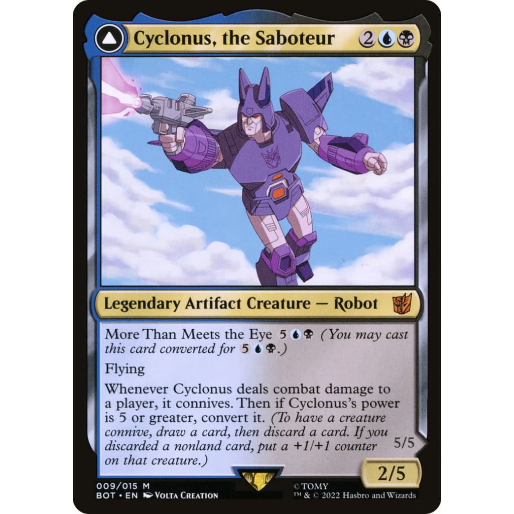 Cyclonus the Saboteur // Cybertronian Fighter (BOT-009):