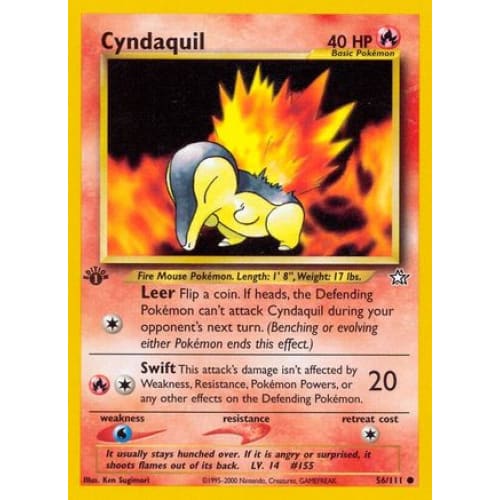 Cyndaquil (56) Common 1st Edition - Single