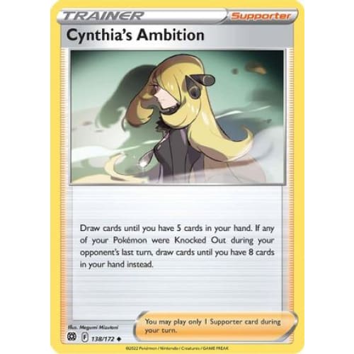 Cynthia’s Ambition (138/172) Uncommon Reverse Holofoil