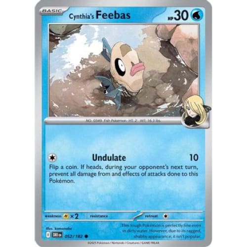 Cynthia’s Feebas (52) Common Reverse Holofoil - Single