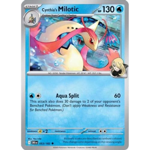 Cynthia’s Milotic (53) Uncommon - Single
