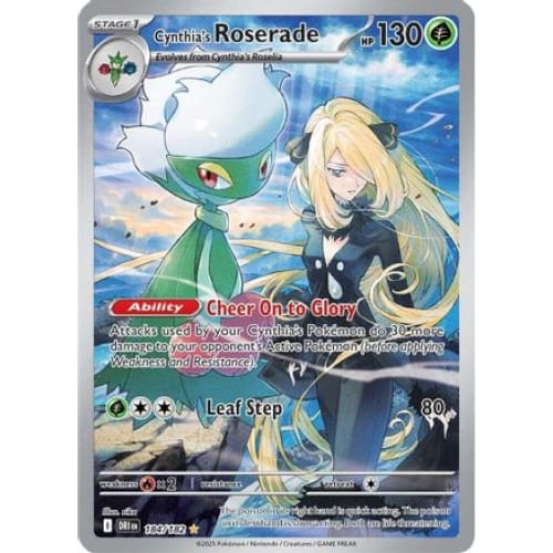 Cynthia’s Roserade - 184/182 (184) Illustration Rare