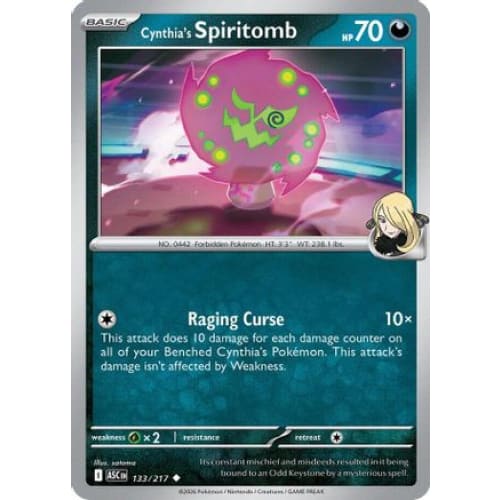 Cynthia’s Spiritomb - 133/217 (133) Uncommon - Single
