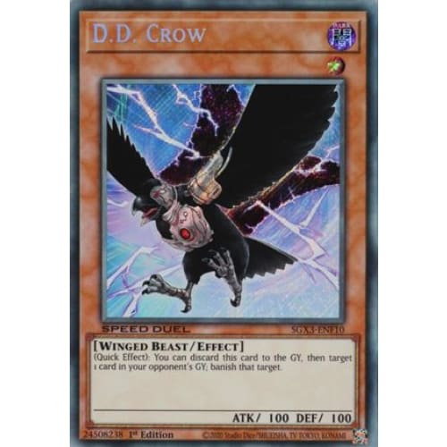 D.D. Crow (Secret Rare) - SGX3-ENF10 Secret Rare 1st