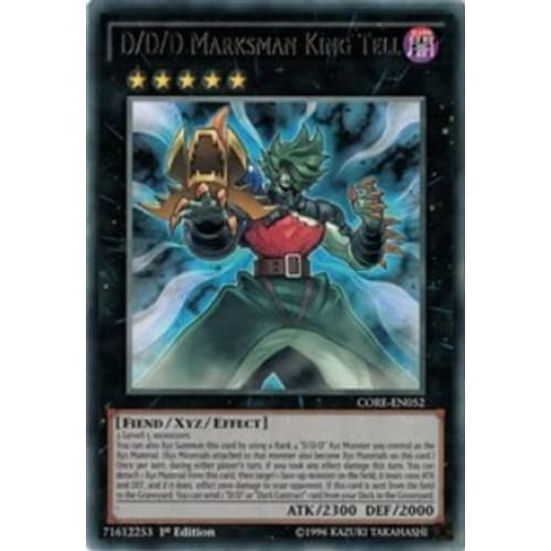 D/D/D Marksman King Tell (CORE-EN052) Rare 1st Edition