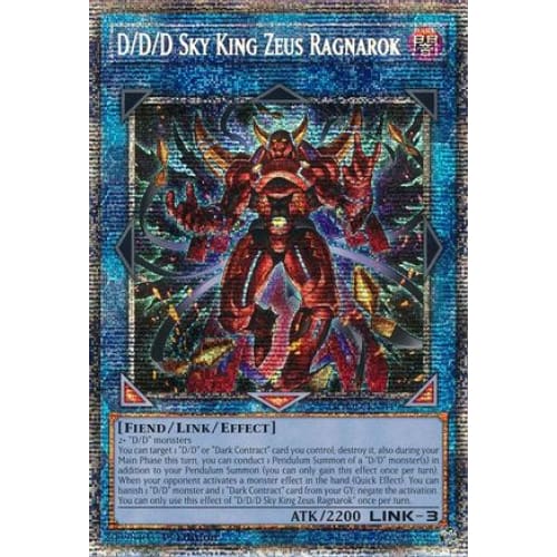D/D/D Sky King Zeus Ragnarok (Starlight Rare) - DOOD-EN049