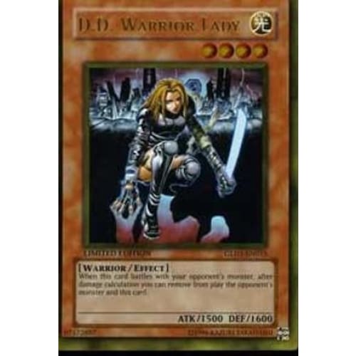 D.D. Warrior Lady (GLD1-EN015) Gold Rare Limited - Single