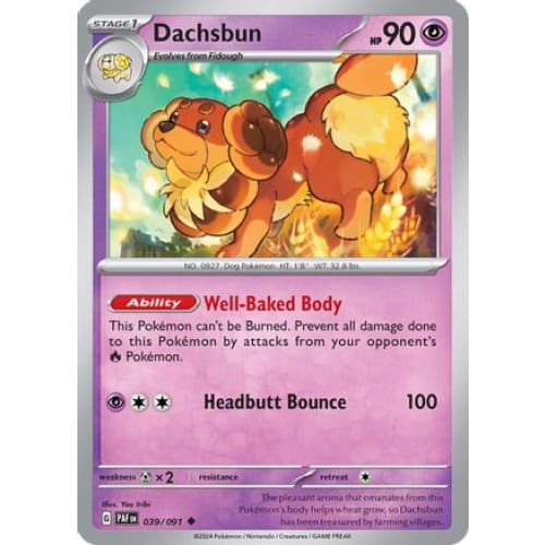 Dachsbun (39) Uncommon Reverse Holofoil - Single