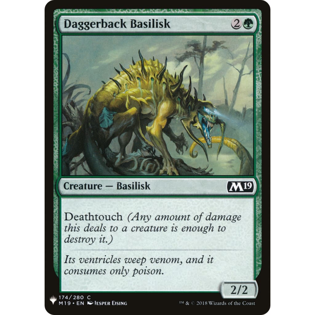 Daggerback Basilisk (PLST-M19-174) - Single