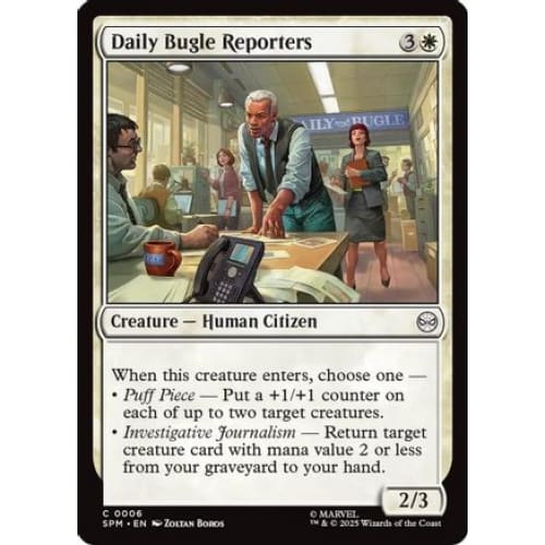 Daily Bugle Reporters (SPM-006) Foil - Single