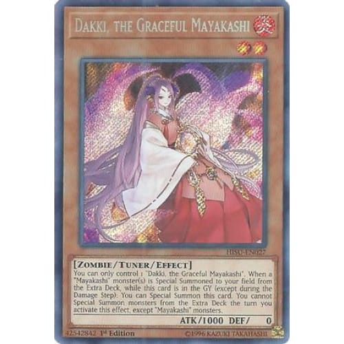 Dakki the Graceful Mayakashi (HISU-EN027) Secret Rare 1st