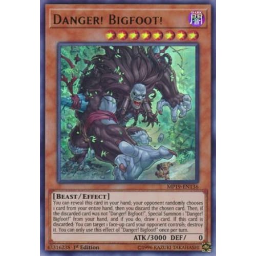 Danger! Bigfoot! (MP19-EN136) Ultra Rare Unlimited - Single