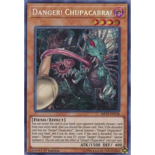 Danger! Chupacabra! (MP19-EN138) Prismatic Secret Rare